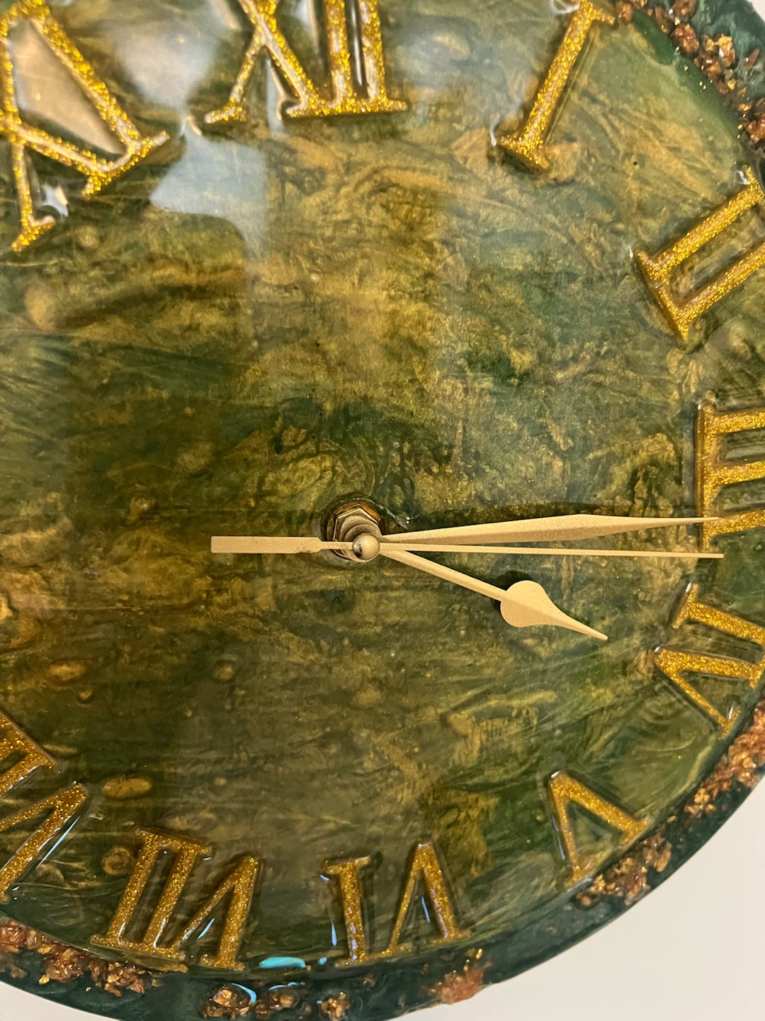 Resin Roman Numeral Wall Clock - photo 2