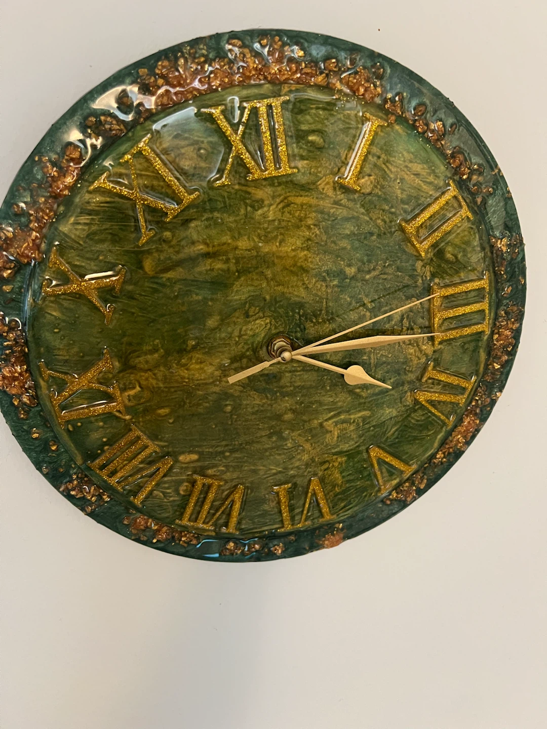 Resin Roman Numeral Wall Clock - photo 3