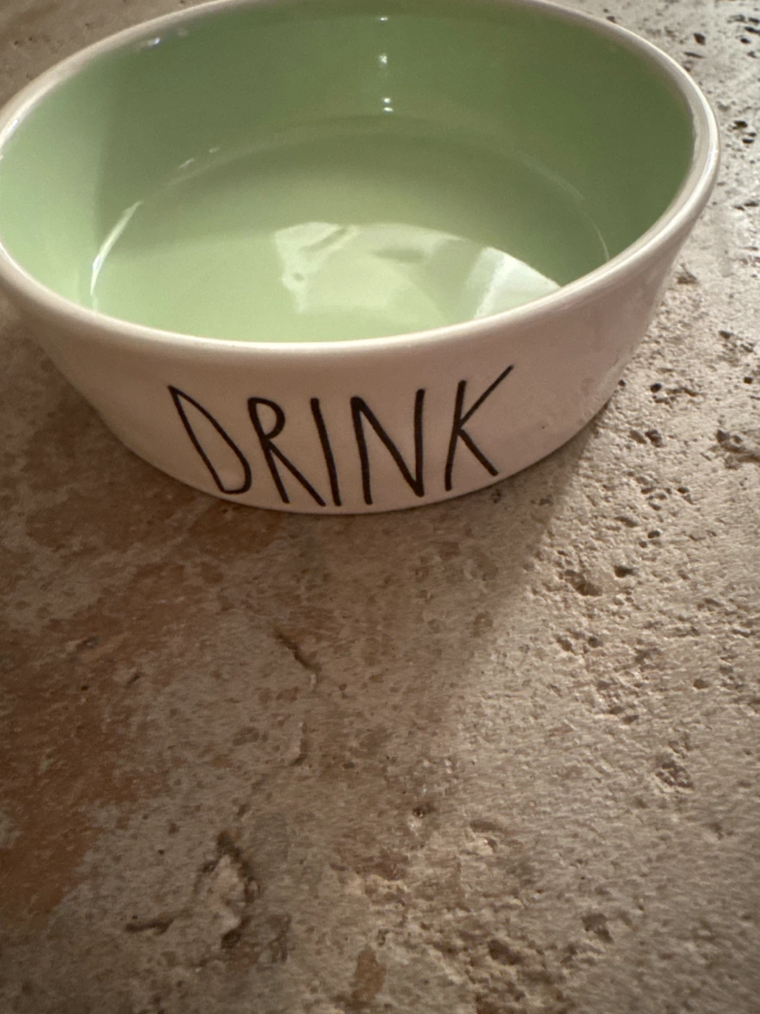 Rae Dunn "Drink" Cat Bowl of small Dog Bowl.