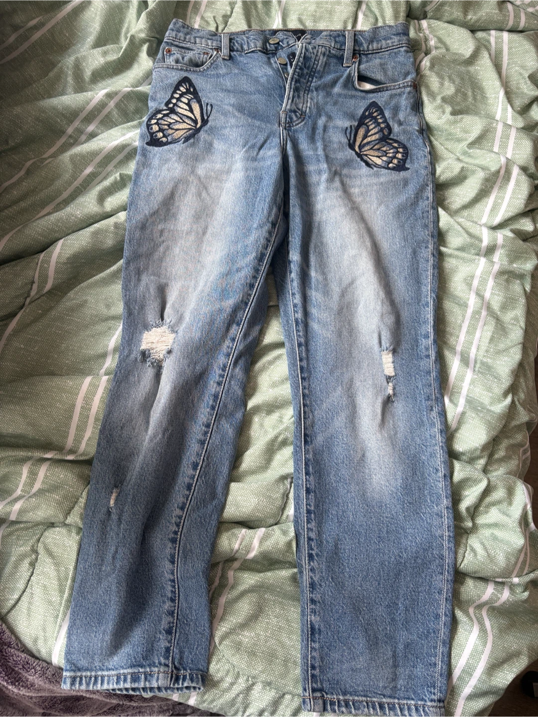 Lucky Brand Distressed Butterfly Jeans - photo 5