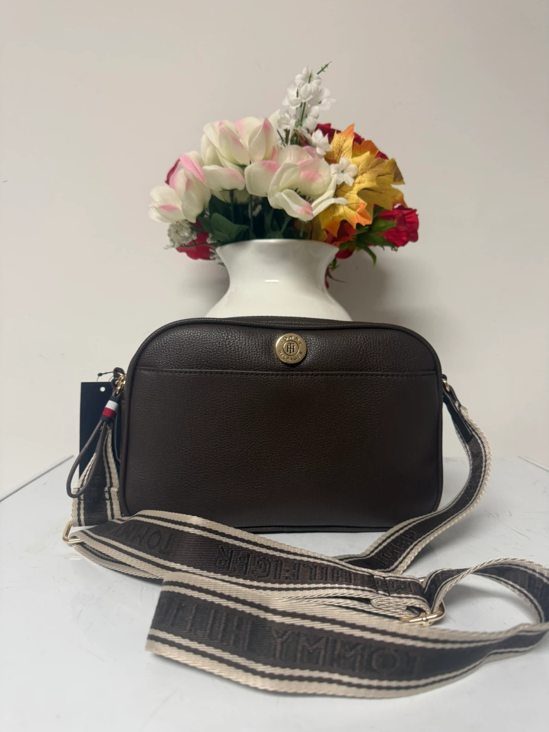 Tommy Hilfiger Brown Crossbody Bag