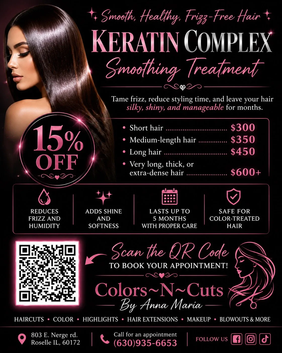 KERATIN COMPLEX Smoothing Treatment by Colors~N~Cuts