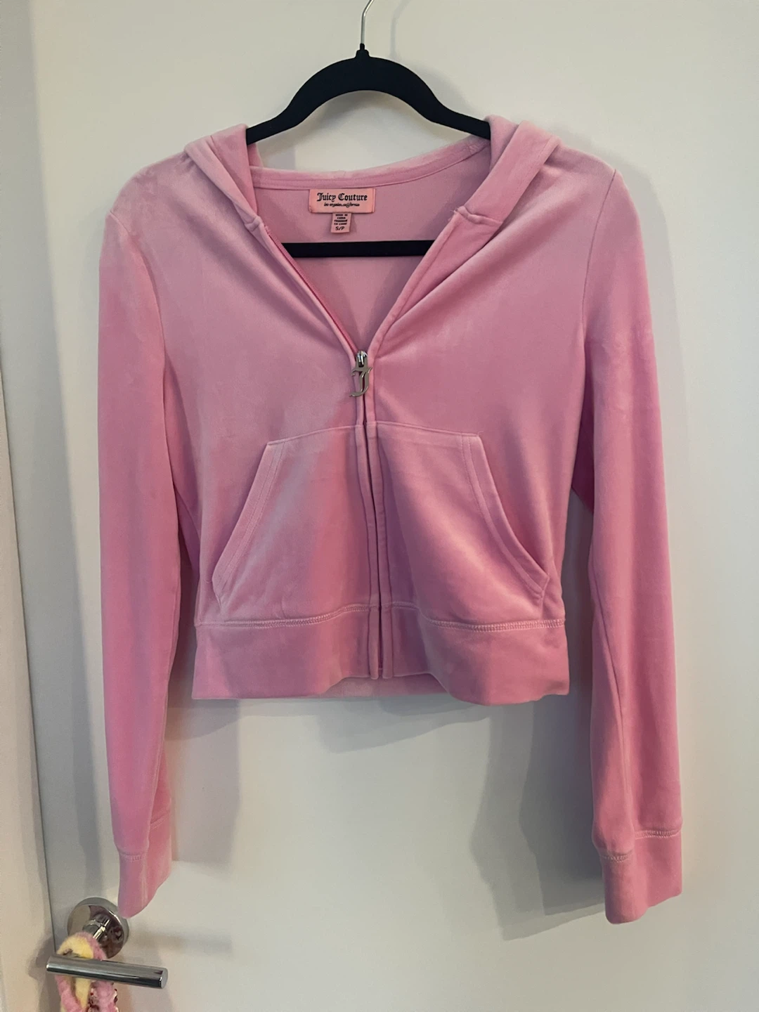 Juicy Couture Pink Velour Track Jacket