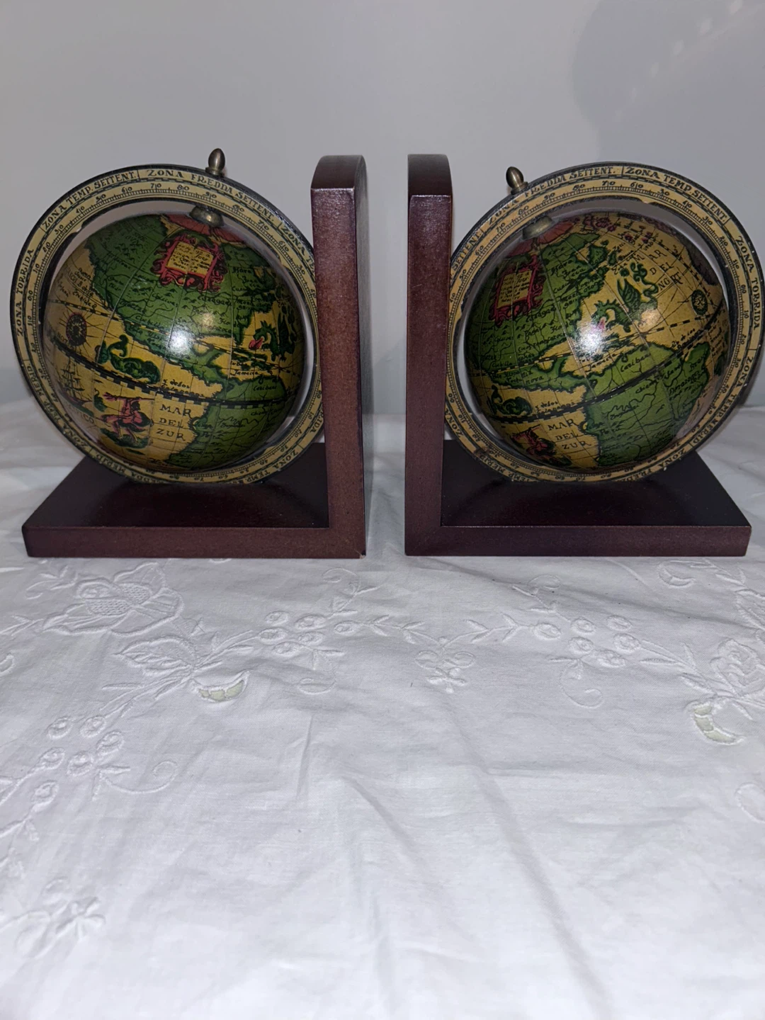Pair of Globe Bookends