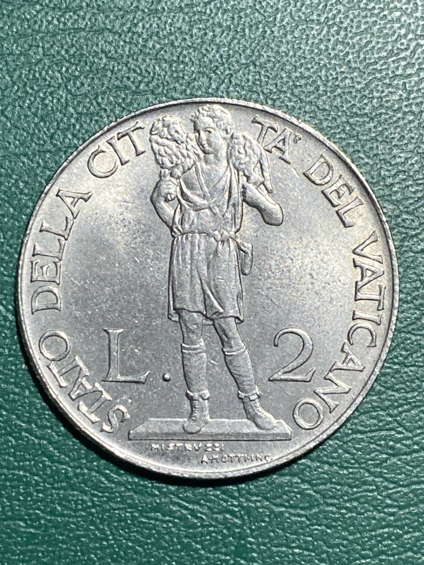 Vatican City 2 Lire Coin 1941