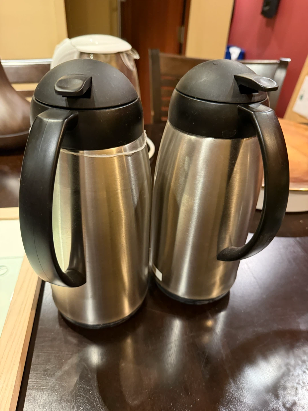 2 Stainless Steel Thermal Carafes