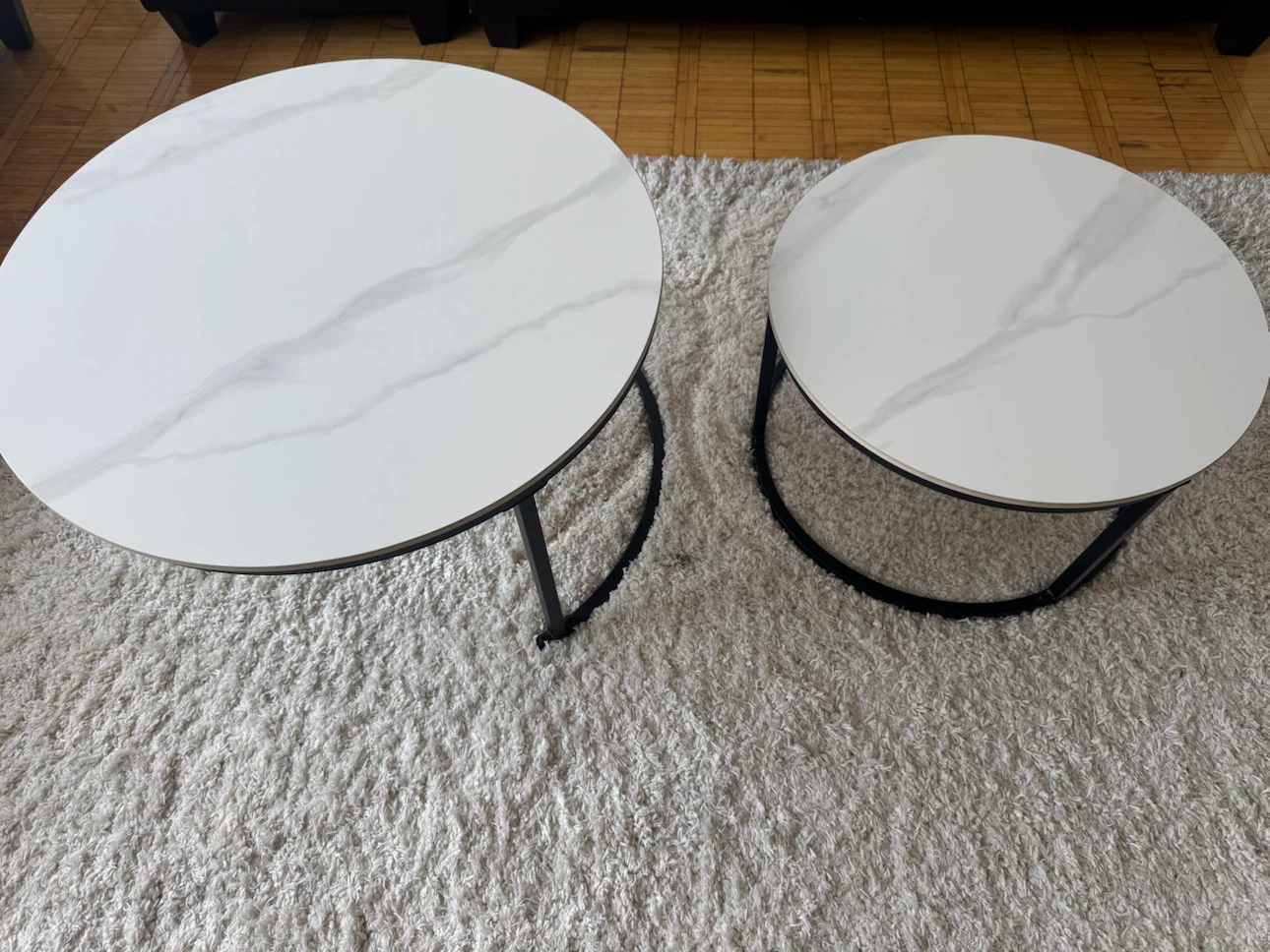 Set of 2 Round Coffee Tables - photo 2