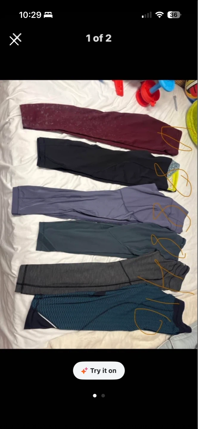 Bundle of 5 Lululemon Leggings