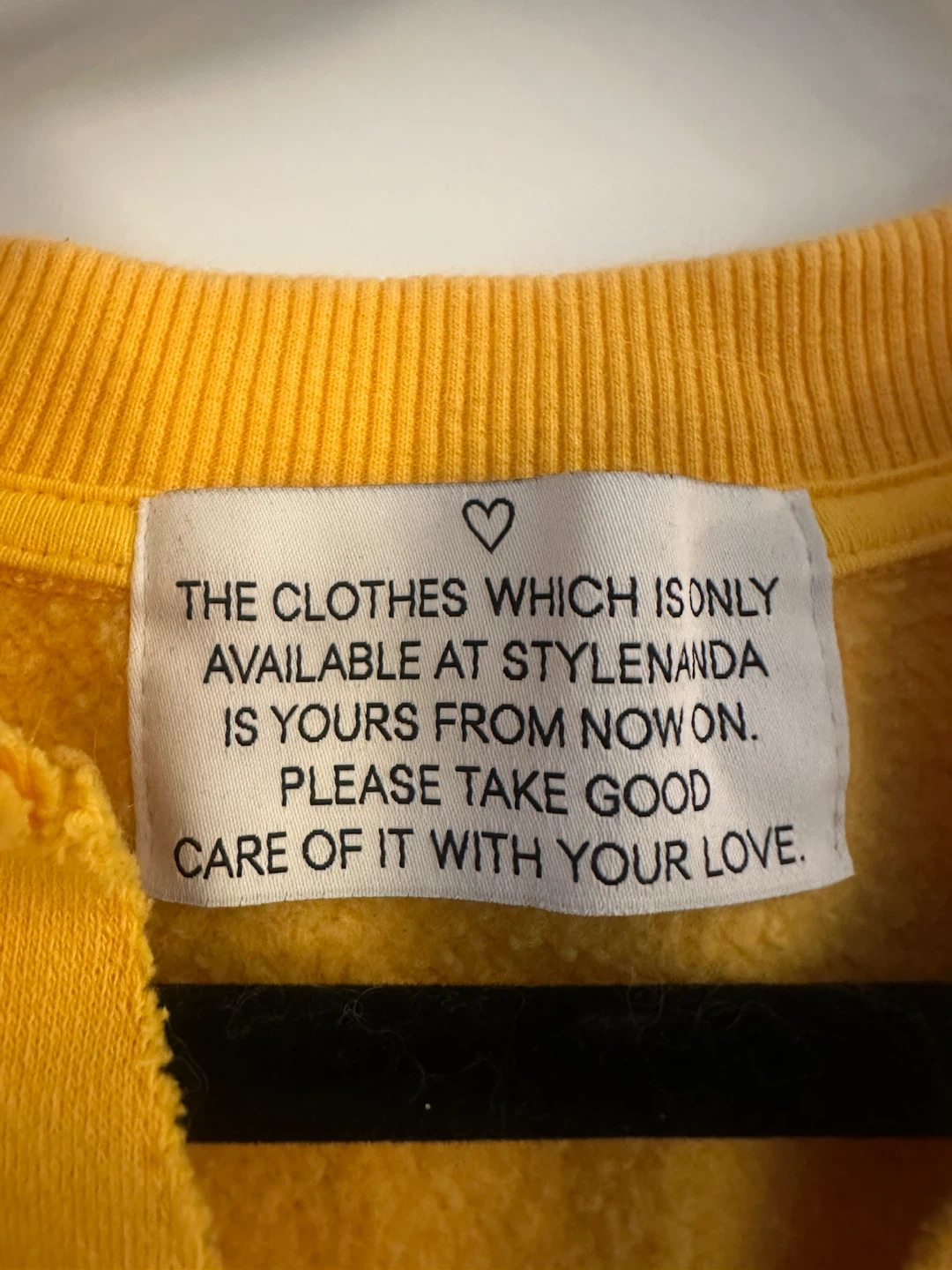 Yellow "Also Known As" Crewneck Sweatshirt - photo 3