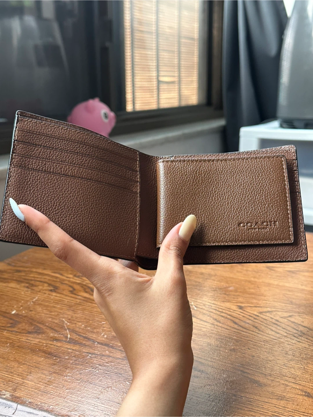 COACH Bifold Wallet - Brown Leather - photo 2