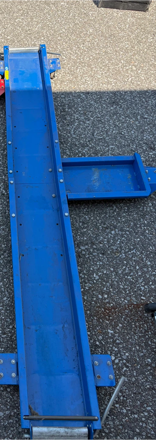 Blue Metal Conveyor Belt Section