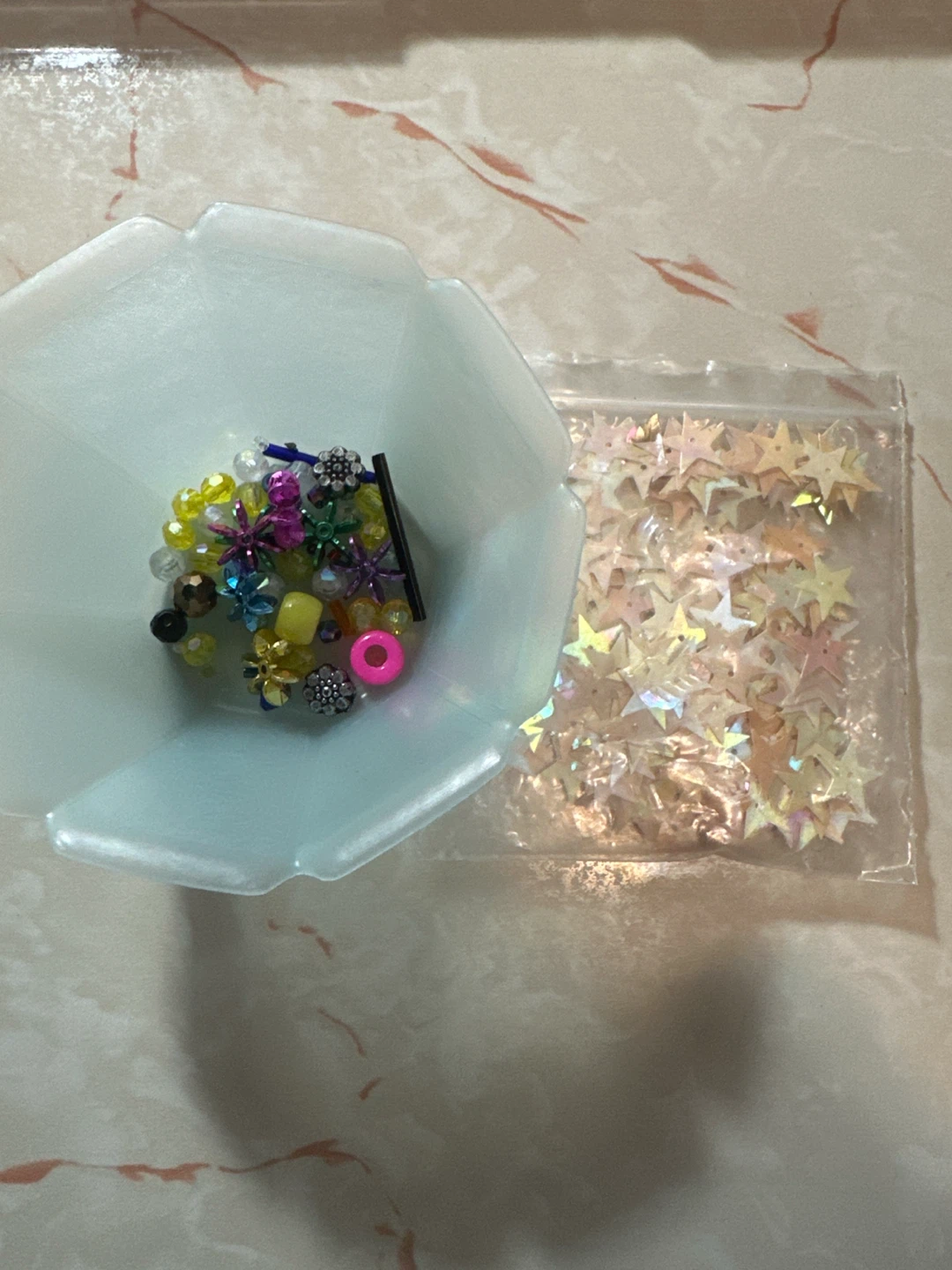 Crafting Beads and Star Sequins