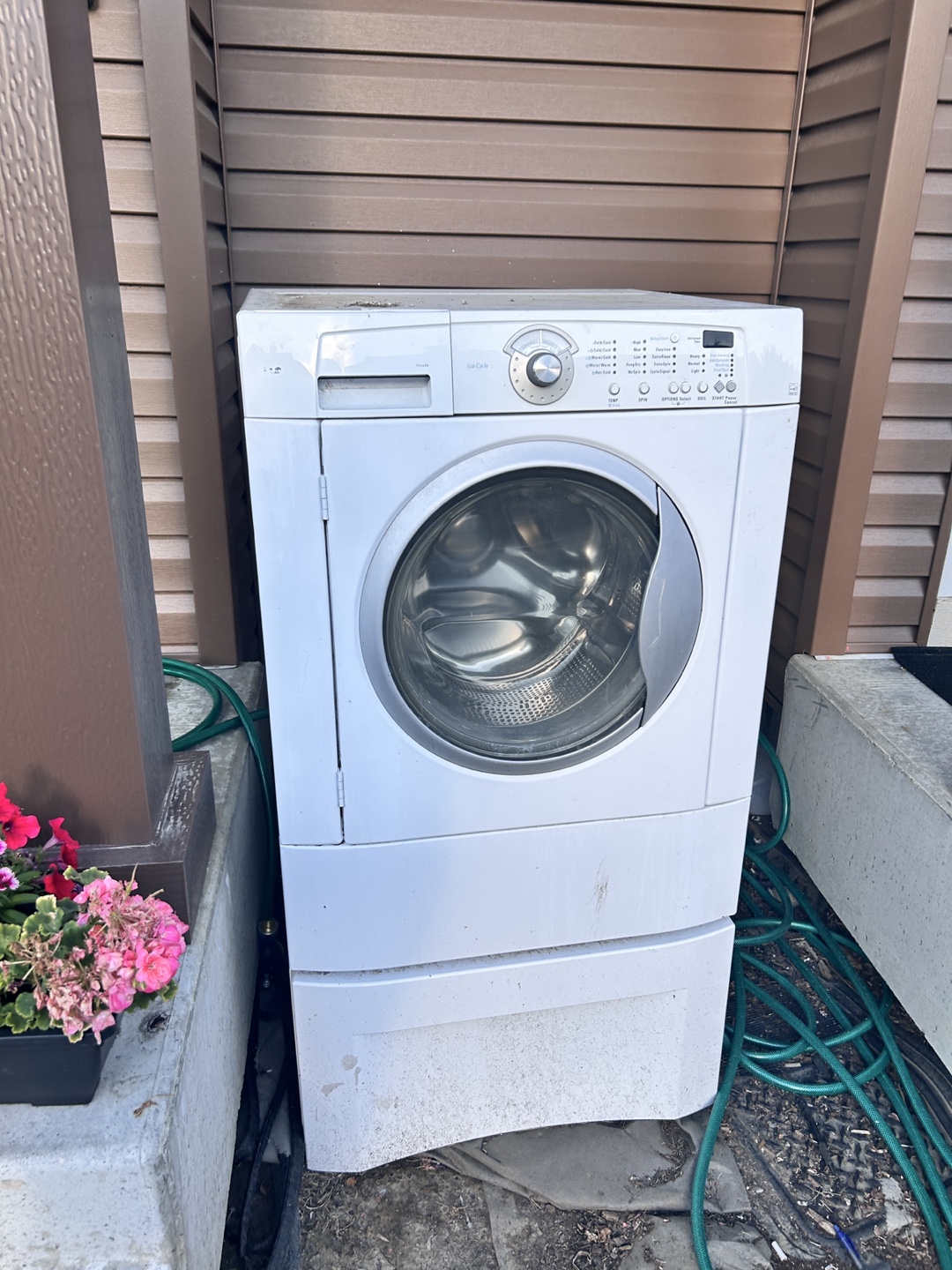 White Front Load Washing Machine