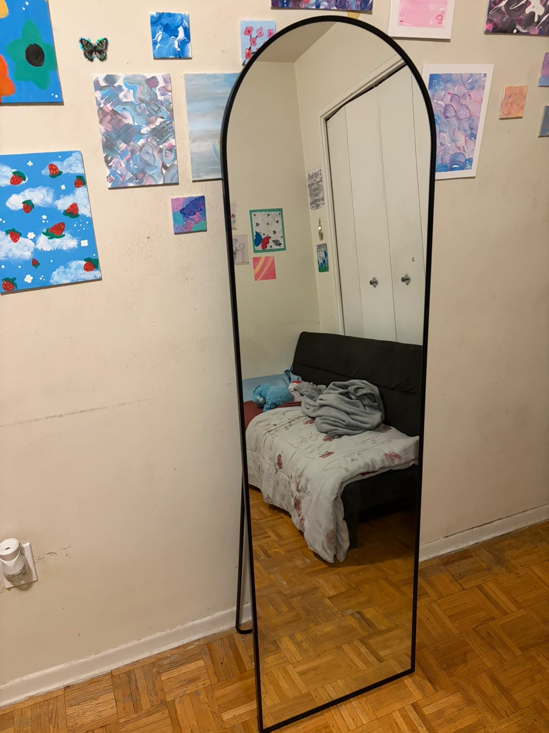 Black Arched Cheval Mirror From Home Depot