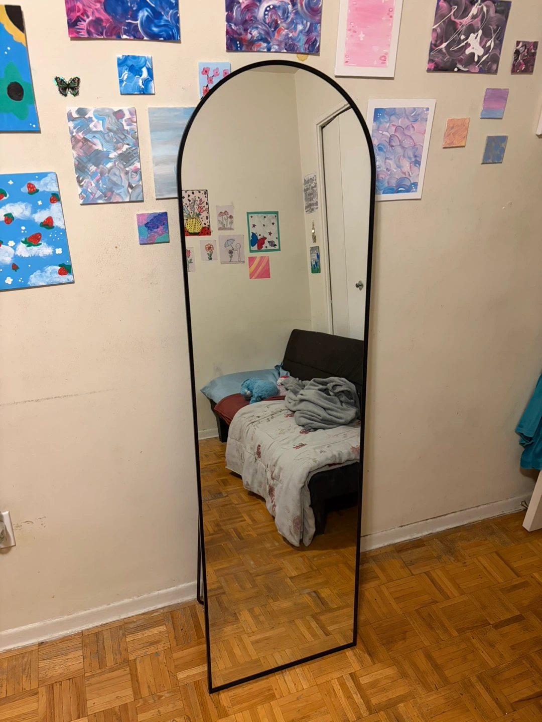 Black Arched Cheval Mirror From Home Depot - photo 3