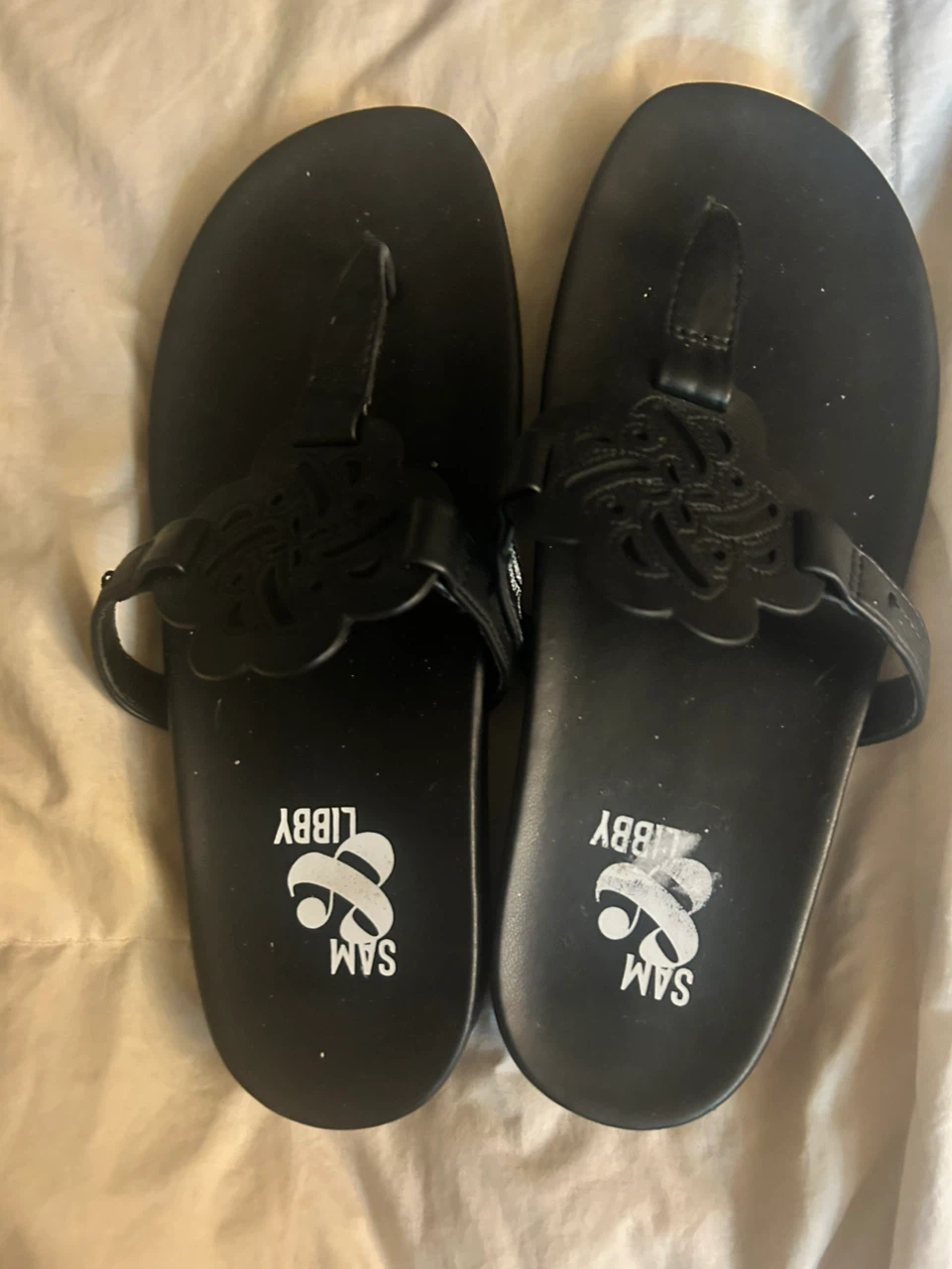 Sam Edelman Libby Thong Sandals - Black