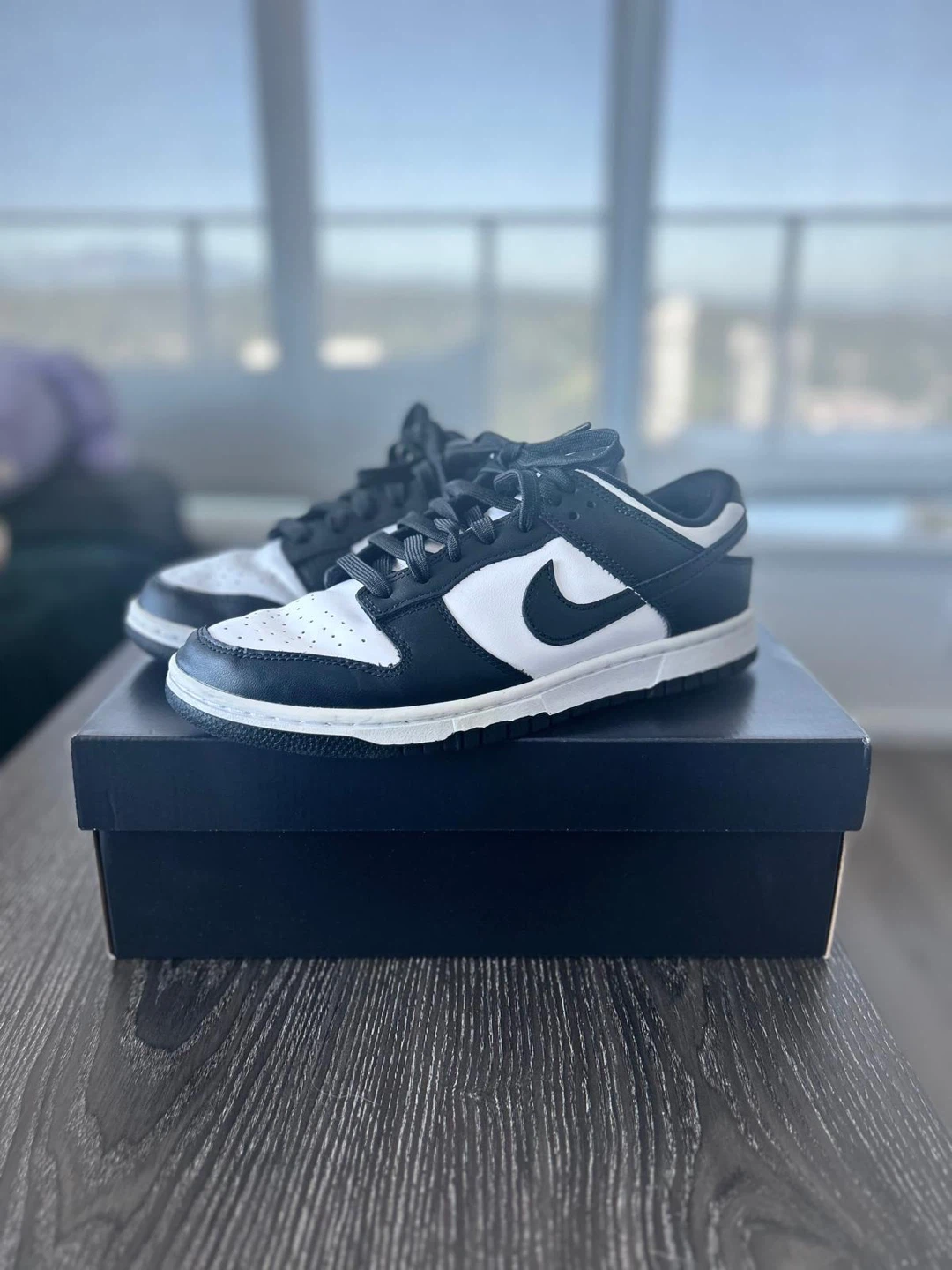 Man Nike Dunk Low Panda Black White Sneakers