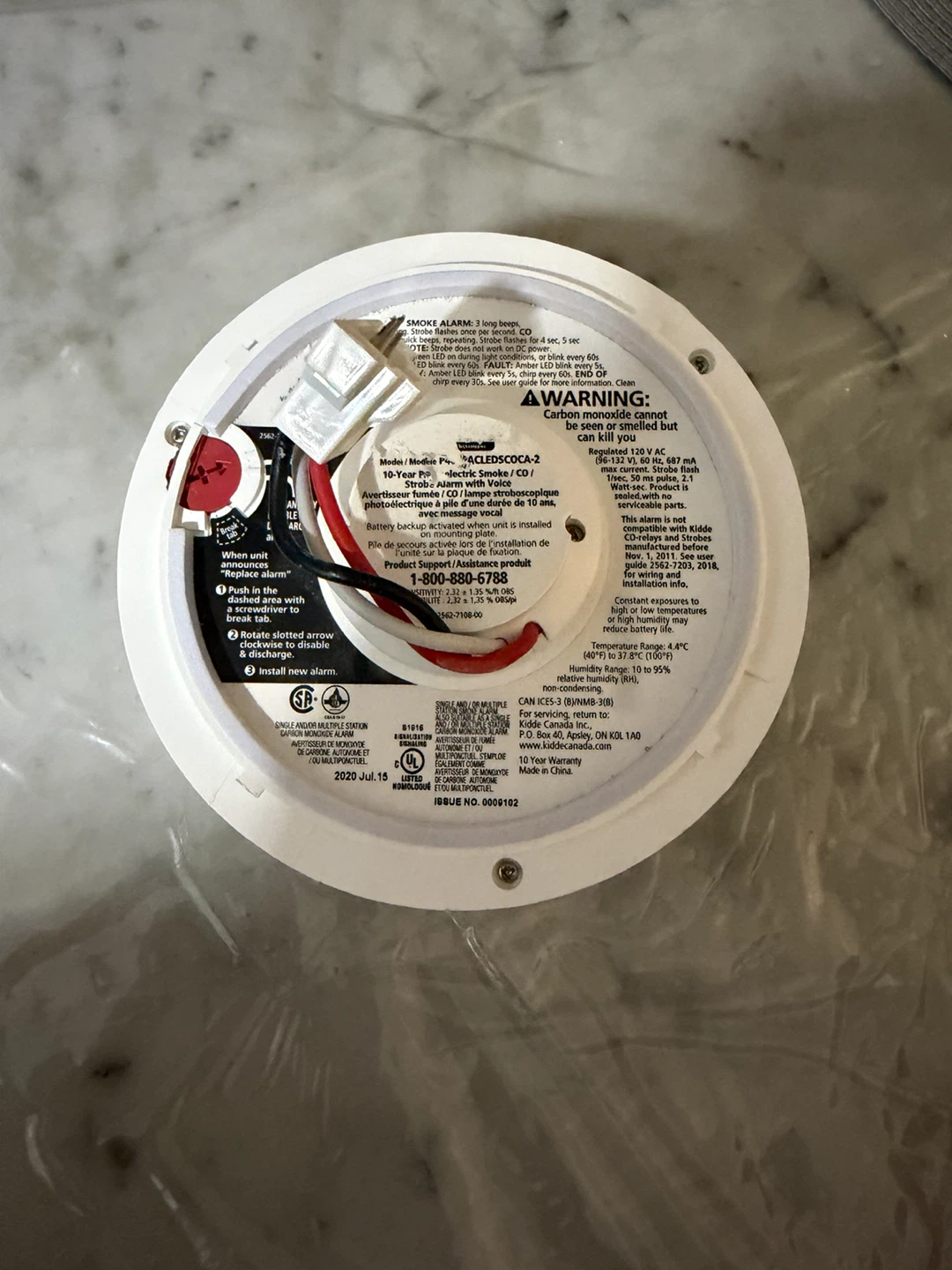 Kidde 3-in-1 Smoke/CO/LED Strobe Alarm - photo 2