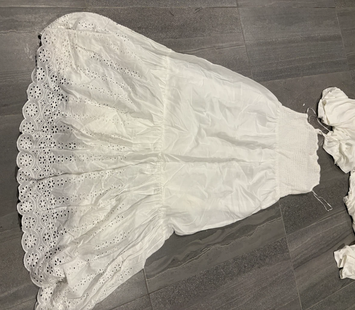 White Eyelet Maxi Dress summer