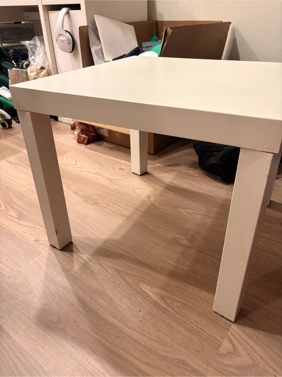 2 white IKEA LACK side tables - photo 2