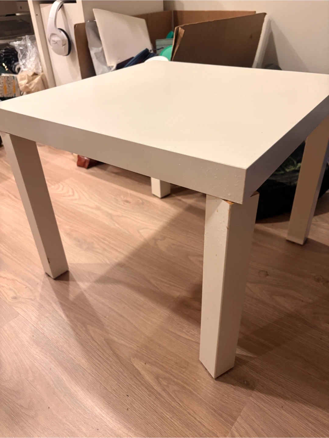 2 white IKEA LACK side tables - photo 3