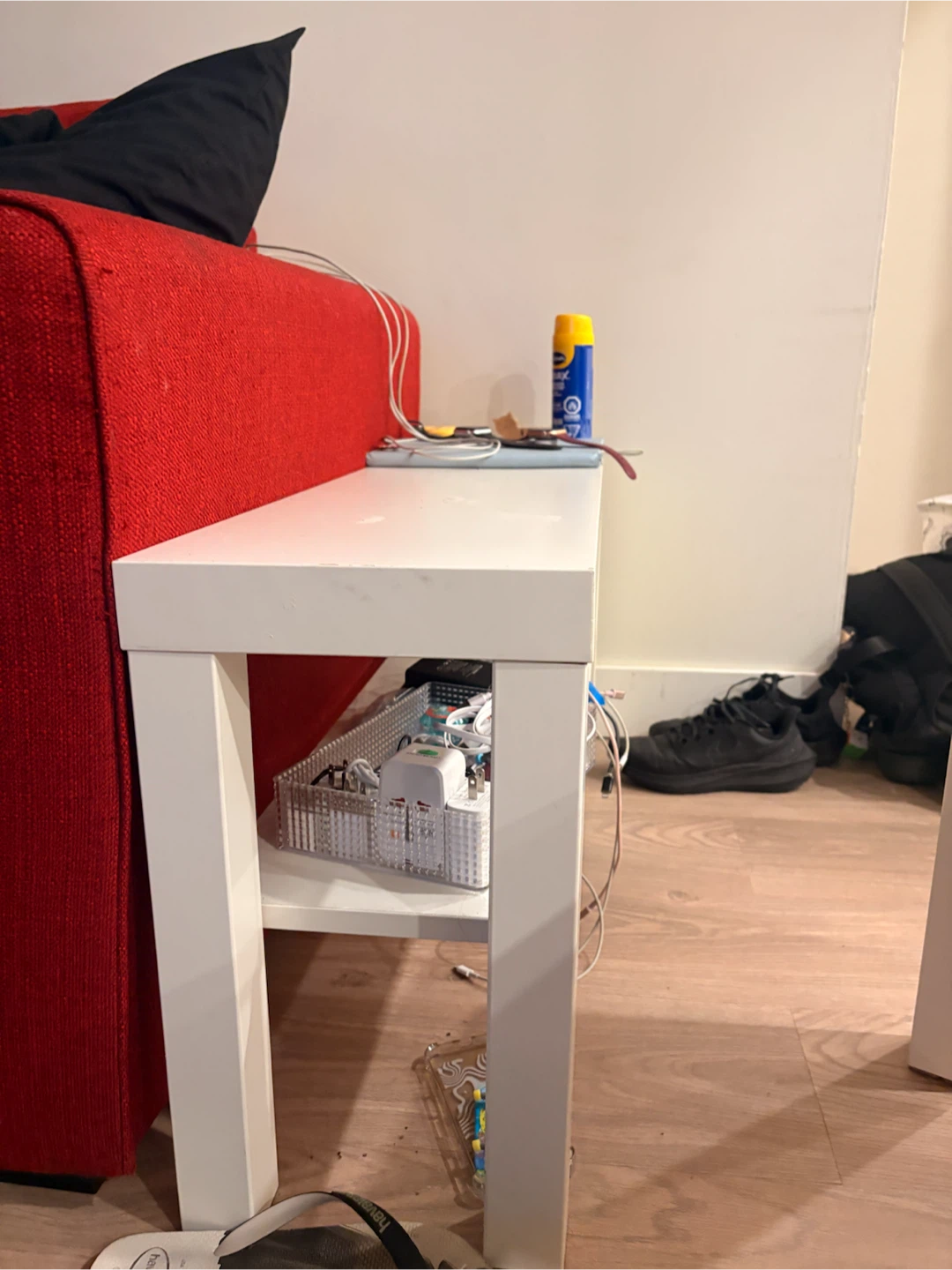 2 white IKEA LACK side tables - photo 4