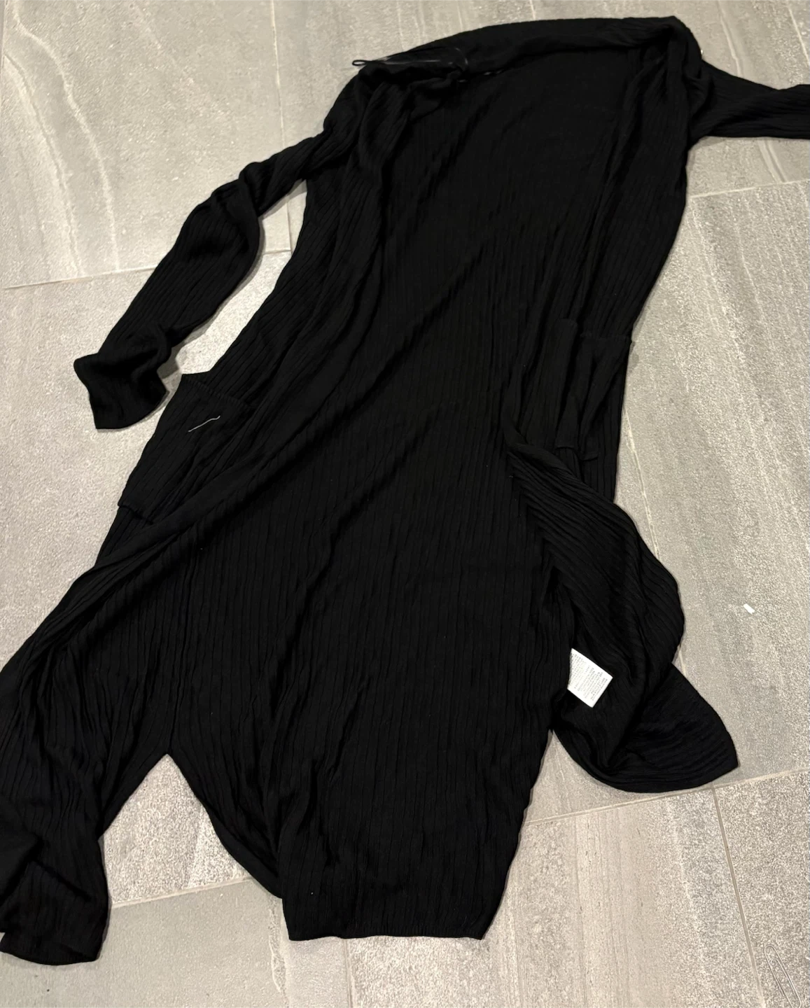 Black long cardigan pretty light weight