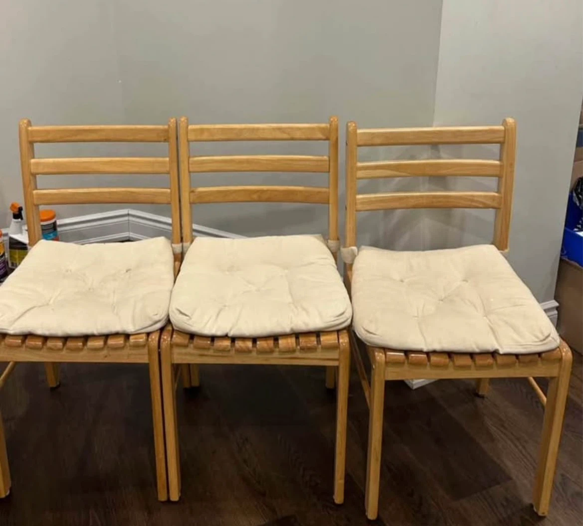 Wooden Dining Table and Chairs Set - photo 3