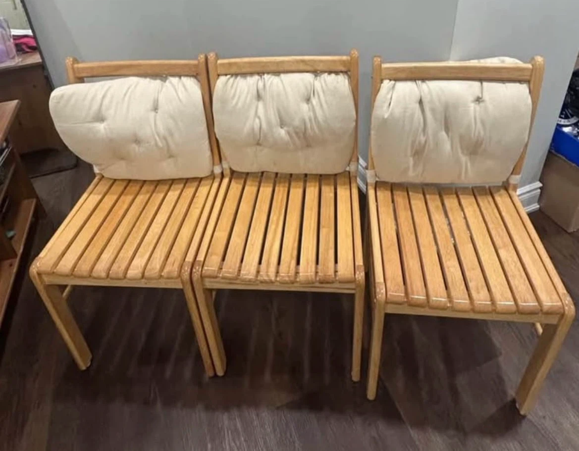 Wooden Dining Table and Chairs Set - photo 4
