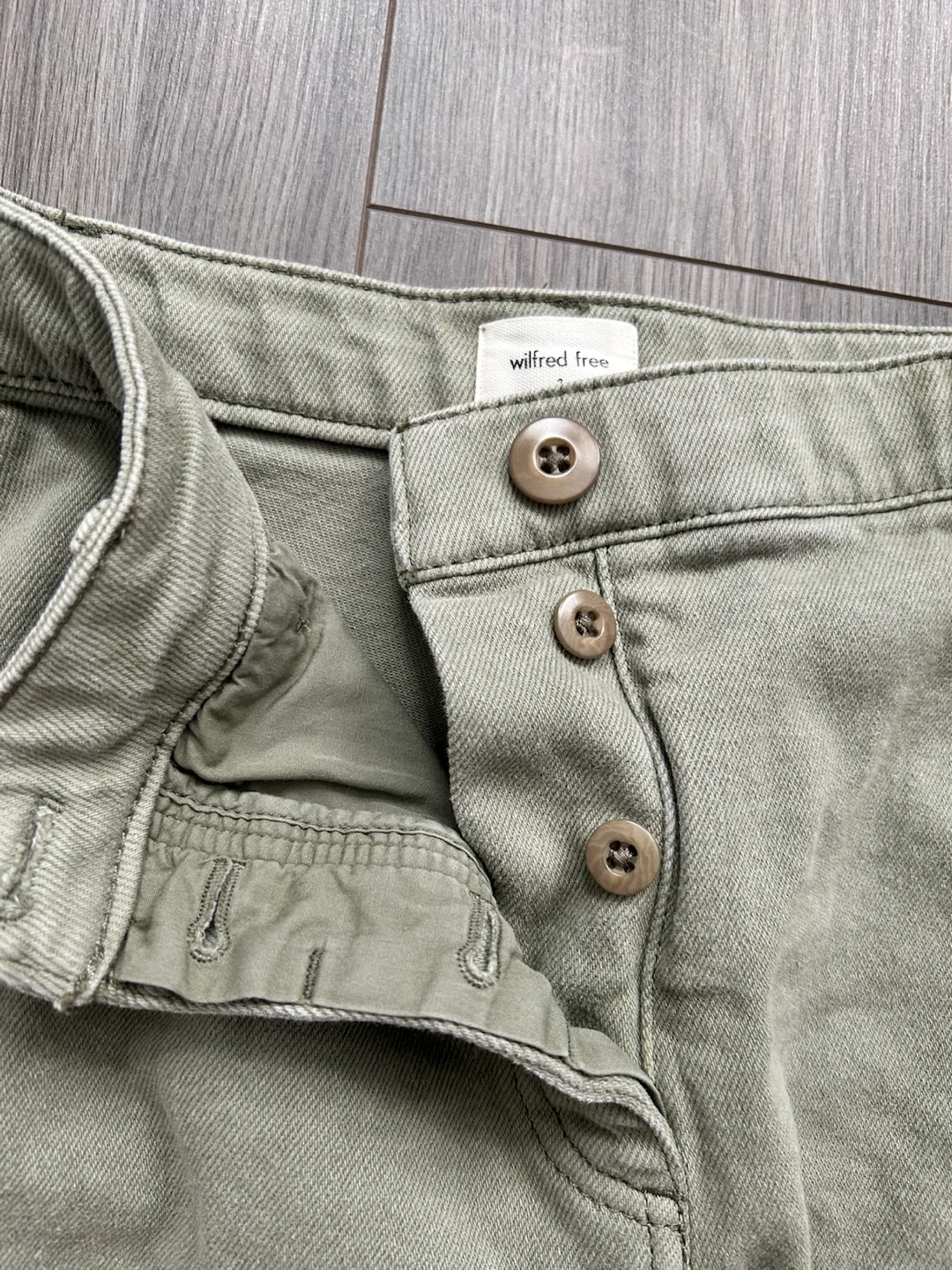 Wilfred Free Modern Cargo Pants Size 2 - Olive Green - photo 3