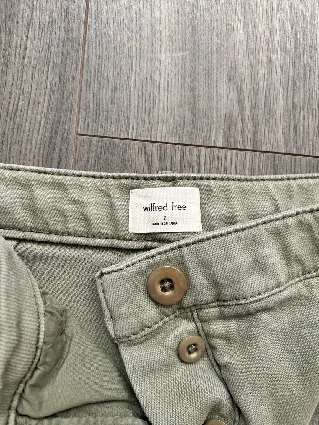 Wilfred Free Modern Cargo Pants Size 2 - Olive Green - photo 4