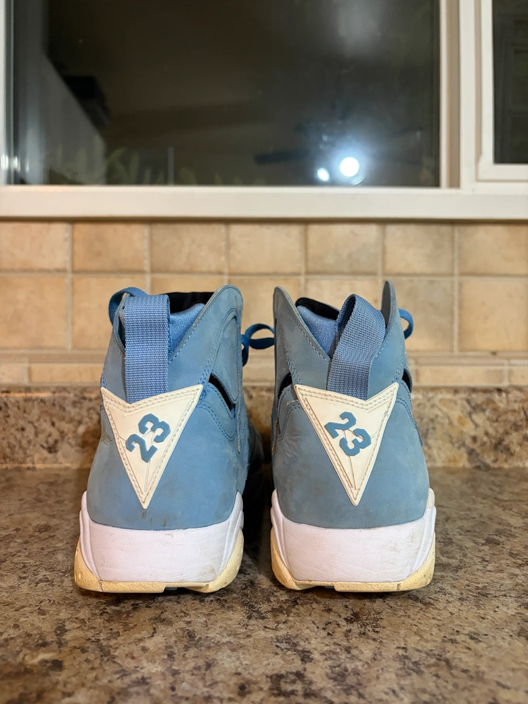 Air Jordan 7 Retro (BG) "University Blue" Sneakers - photo 2