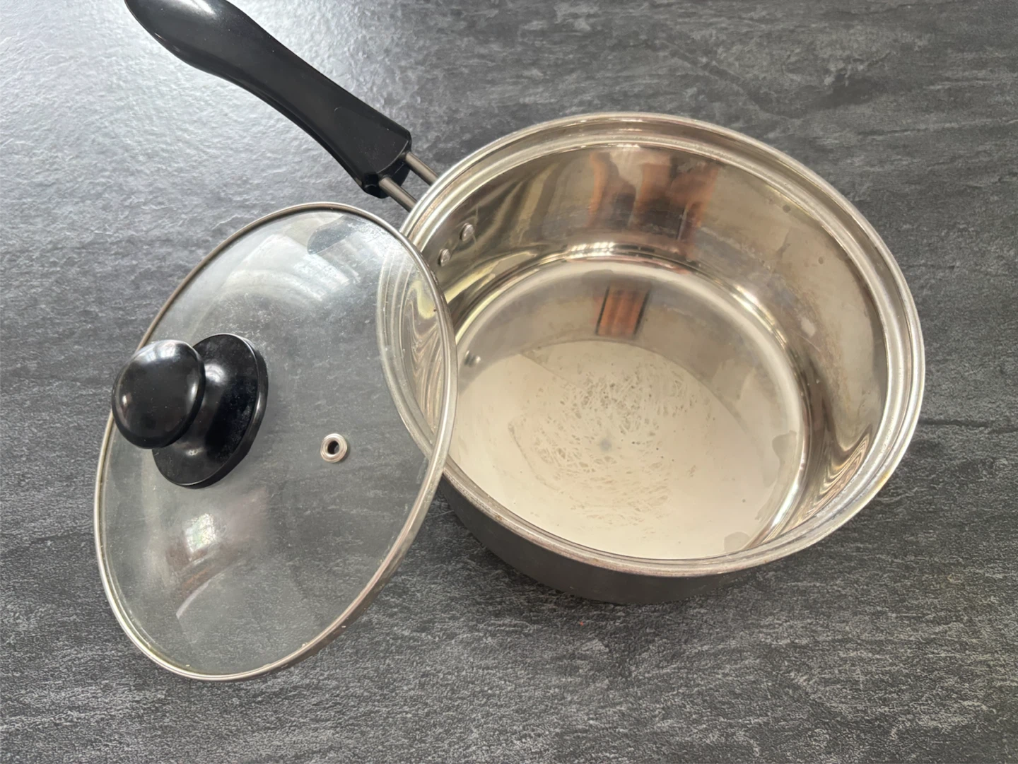 7.5” Stainless Steel Saucepan with Glass Lid - photo 2