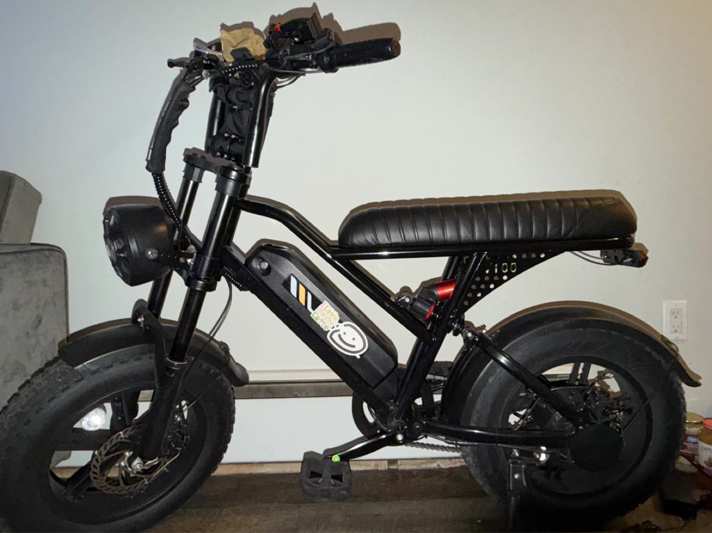 Black E-bike