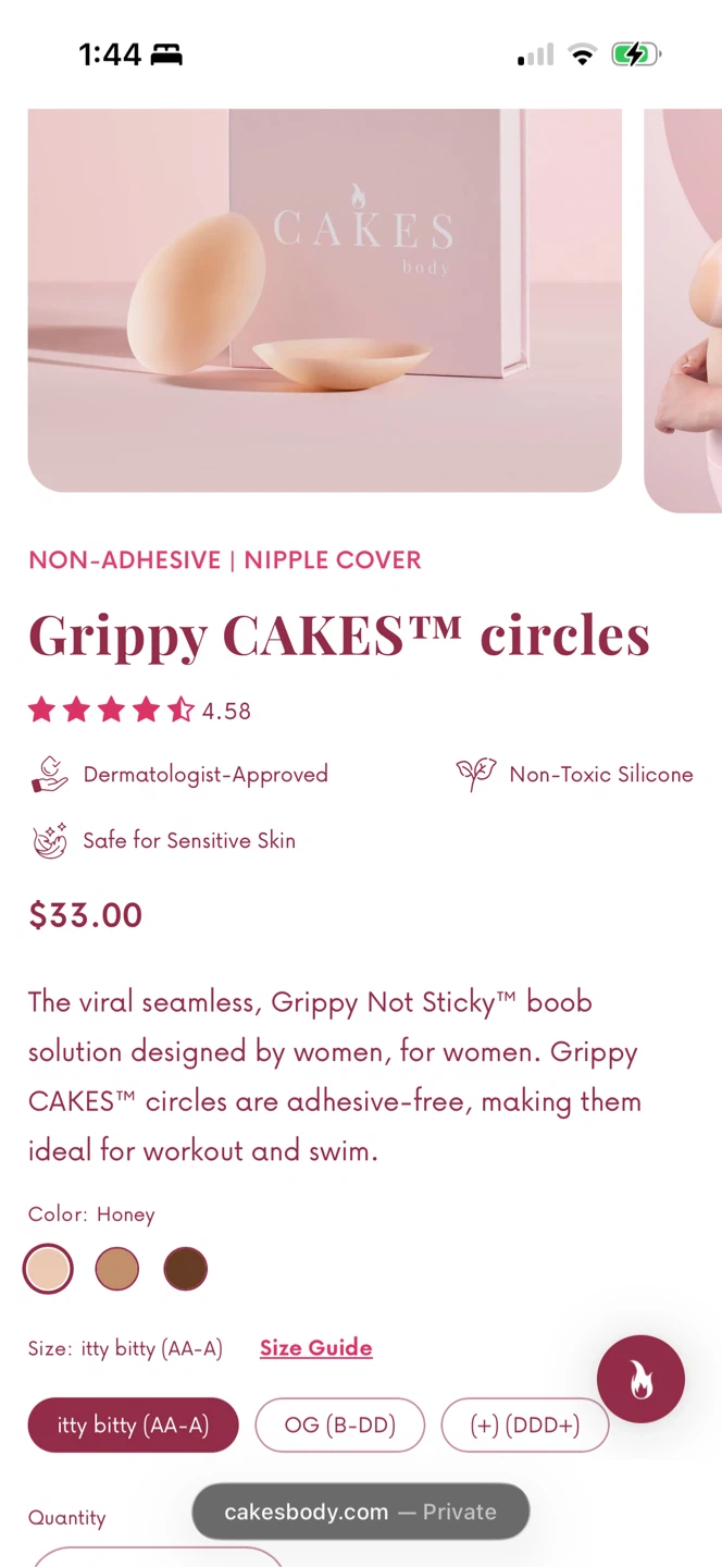 Grippy CAKES™ Circles Nipple Covers - Itty Bitty (AA-A) - photo 5
