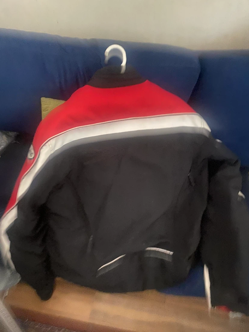 Rocket Motorcycle Jacket - Black & Red