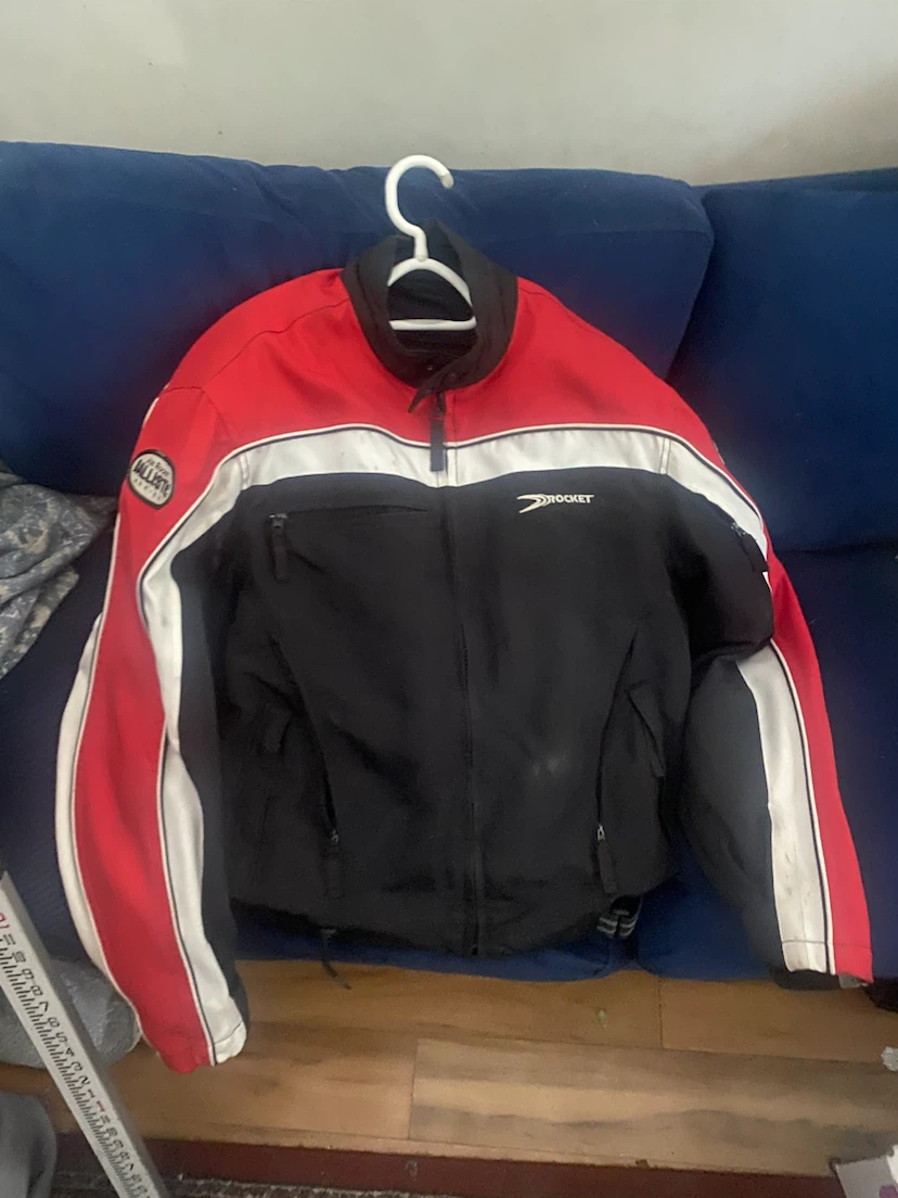 Rocket Motorcycle Jacket - Black & Red - photo 2