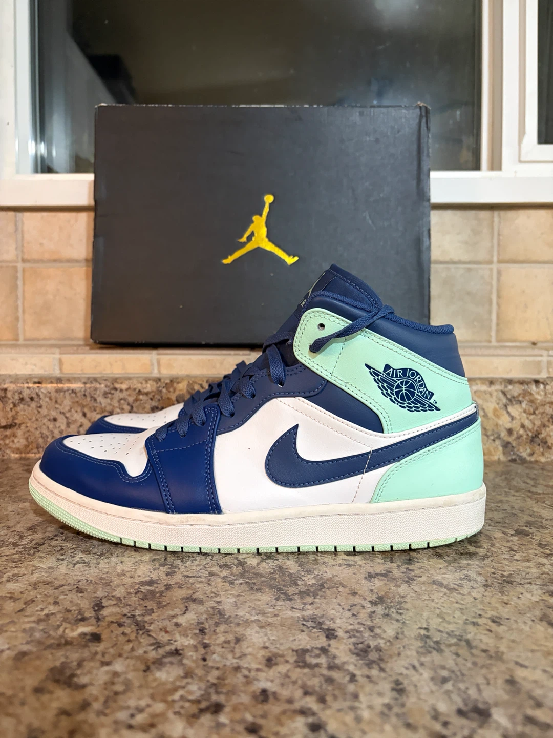 Jordan 1 Mid SE Mint Foam Sneakers - photo 3