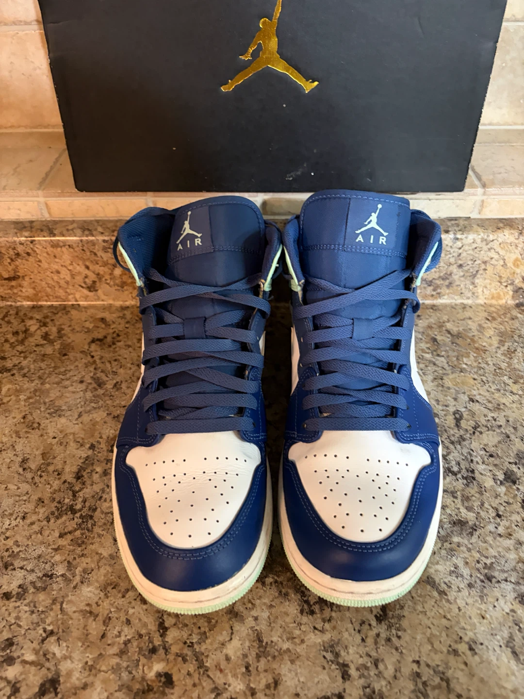 Jordan 1 Mid SE Mint Foam Sneakers - photo 4