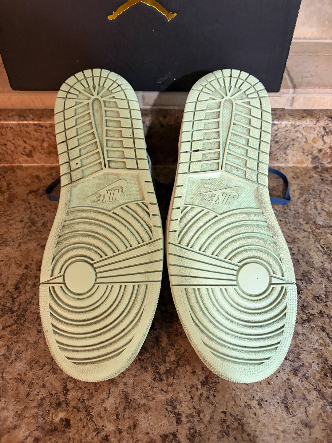 Jordan 1 Mid SE Mint Foam Sneakers - photo 5
