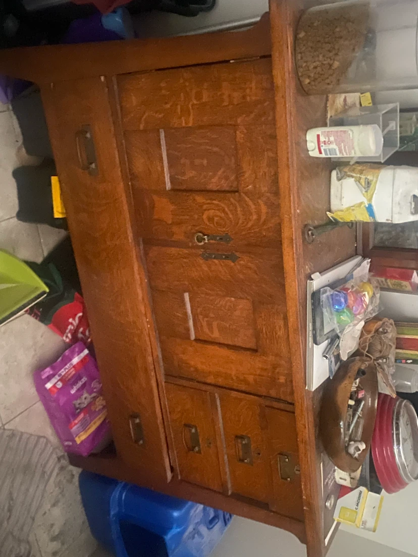 Antique Oak Filing Cabinet