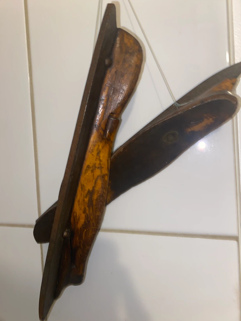 Antique Vintage Wooden Ice Skates