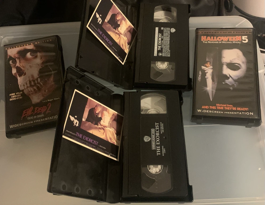 VHS HORROR COLLECTION The Exorcist, Evil Dead 2, and Halloween 5 - photo 2