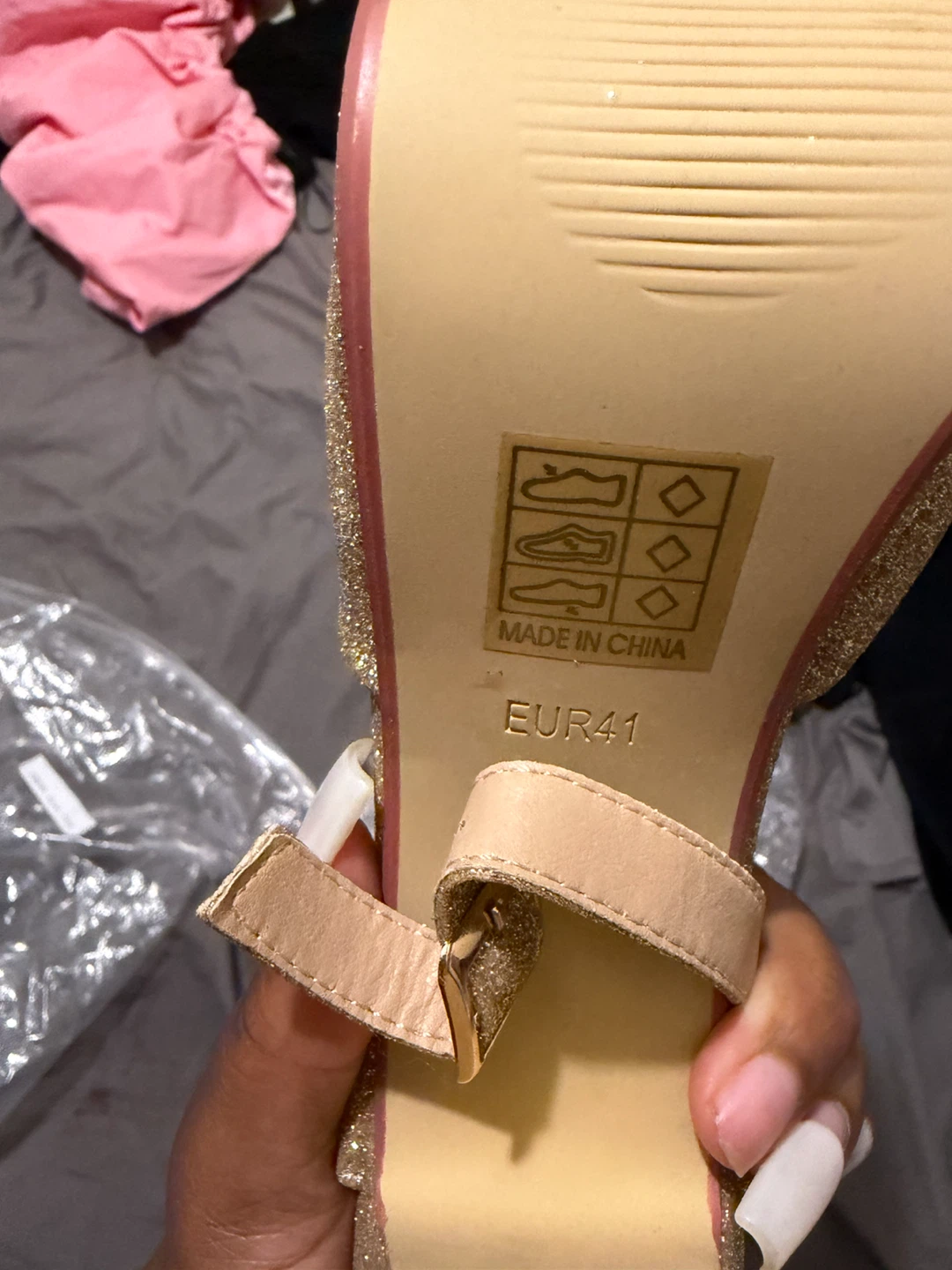Gold Glitter Heels - EUR 41 - photo 3