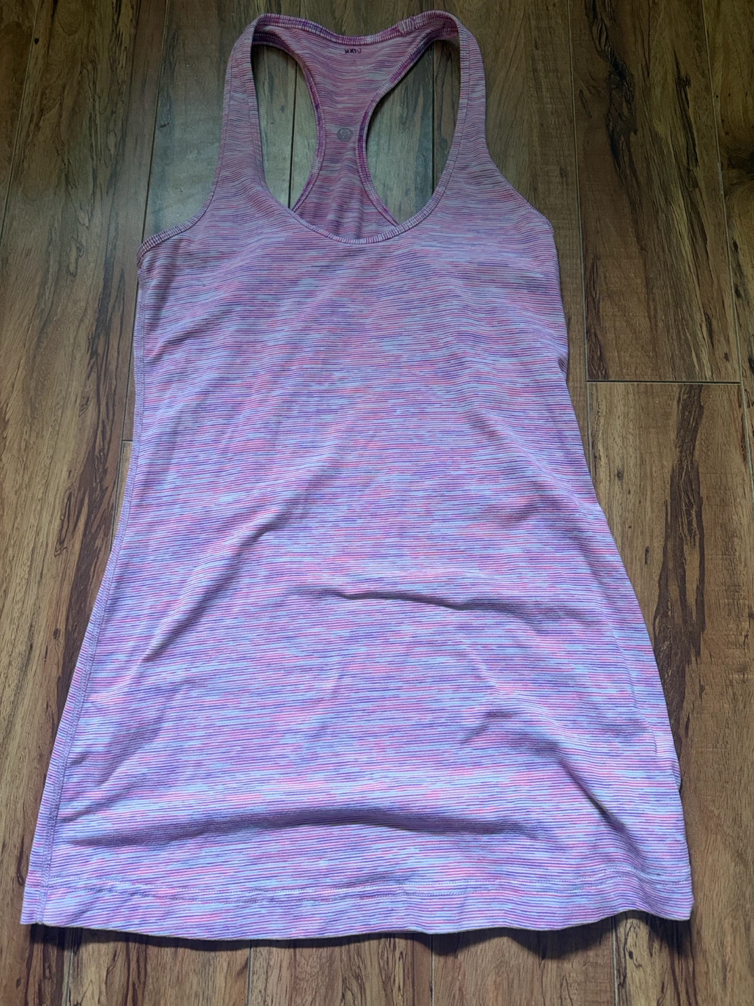 Lululemon Pink Marled Racerback Tank Top