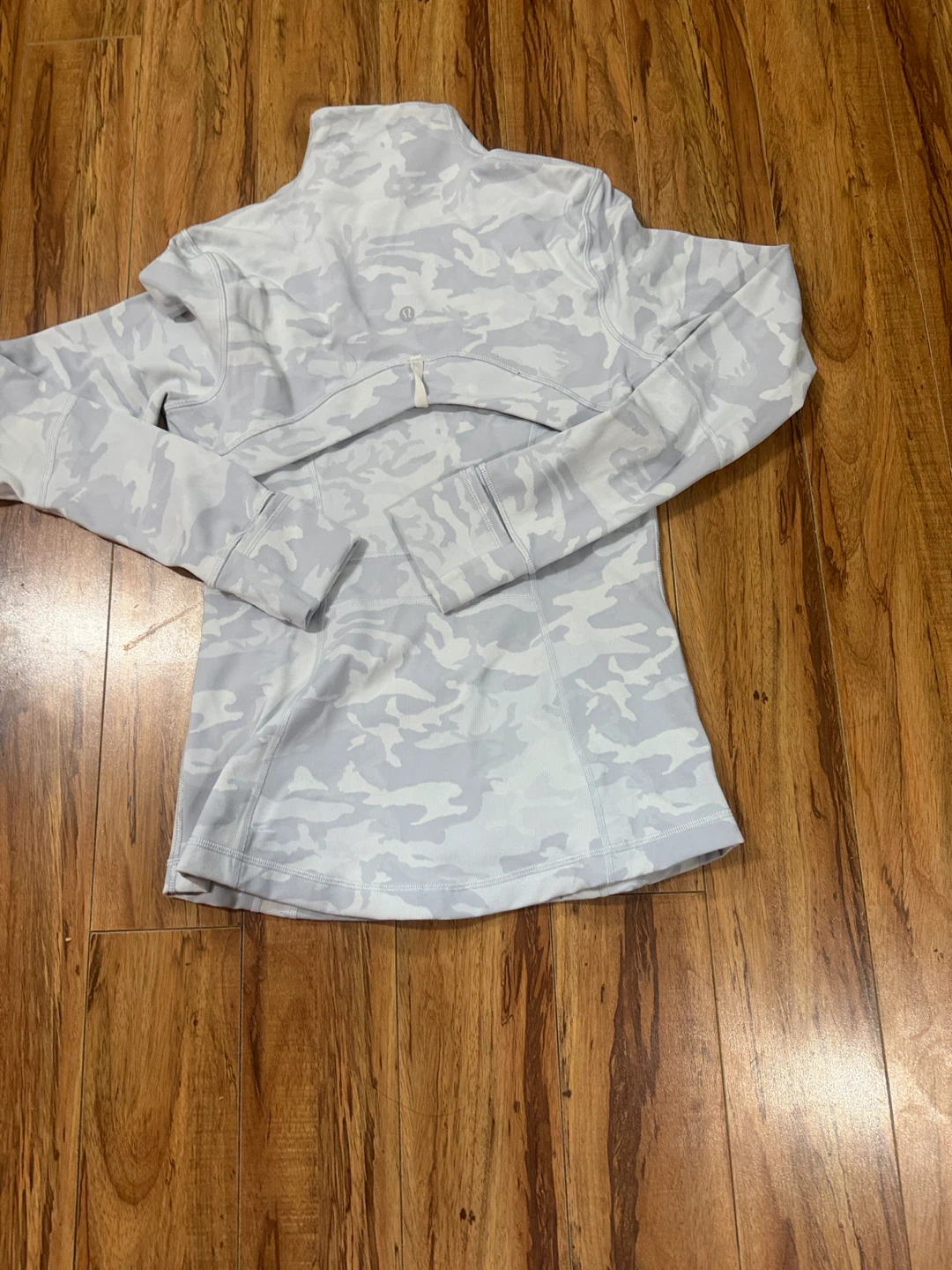 Lululemon Track Jacket Camo Full Zip White Grey Women's Size 4 - photo 2