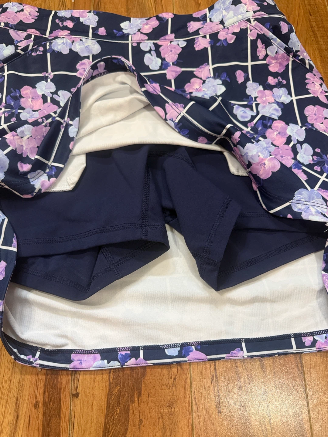 Peter Millar Women's Golf Skort - Floral Grid Print - photo 5