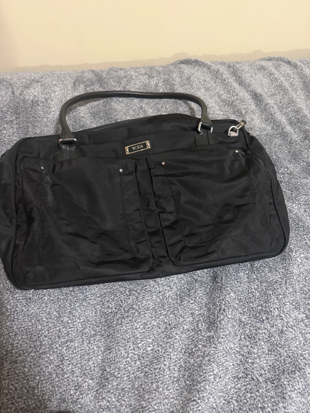 Tumi Black Nylon Travel Bag