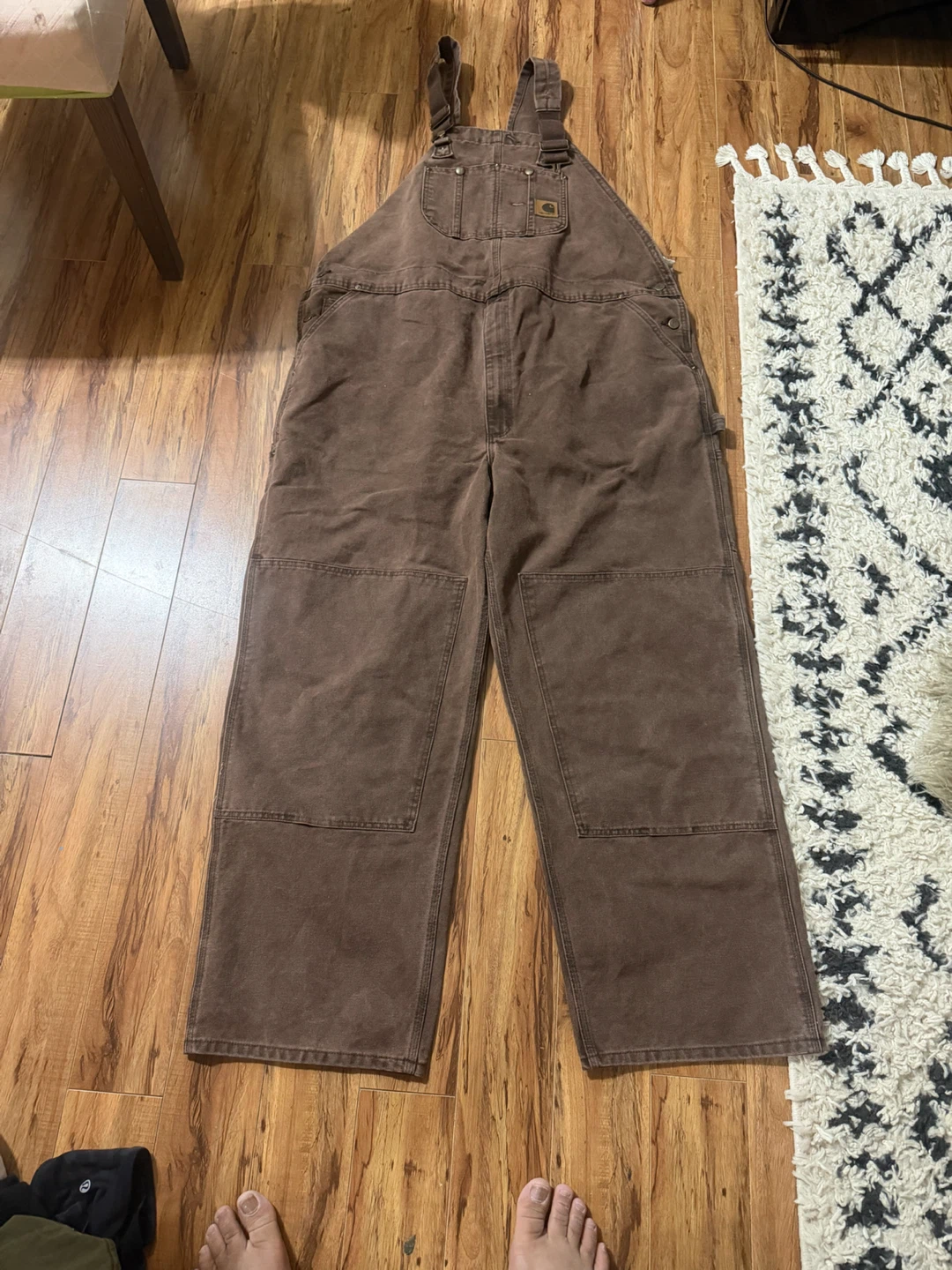 Carhartt Brown Double-Knee Bib Overalls - photo 3