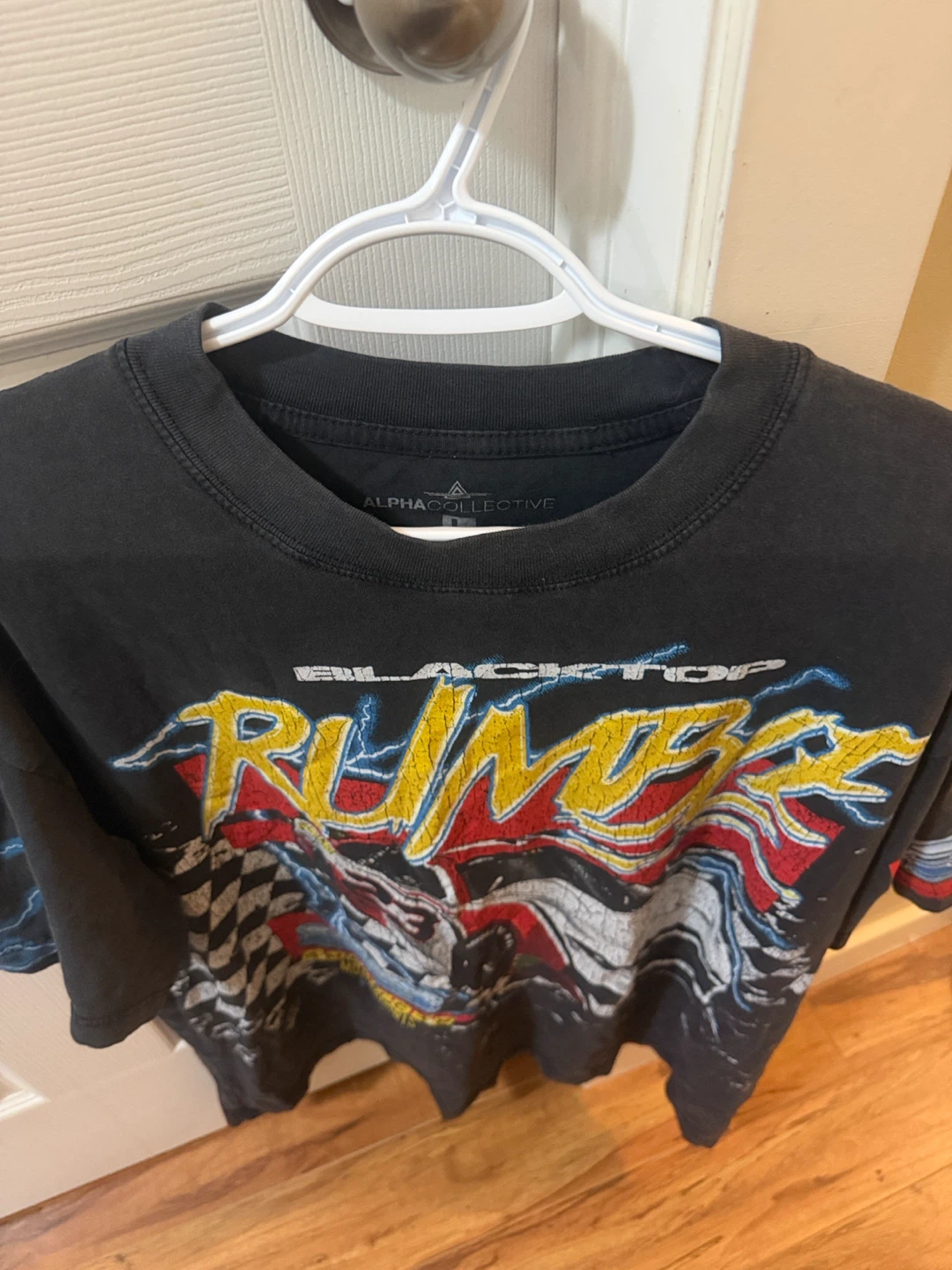 Alpha Collective Blacktop Rumble Graphic T-Shirt Size L